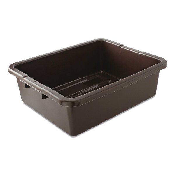 Rubbermaid Commercial Bus/Utility Box, 17.3 in. x 7 in. x 21.5 in., Brown FG335192BRN